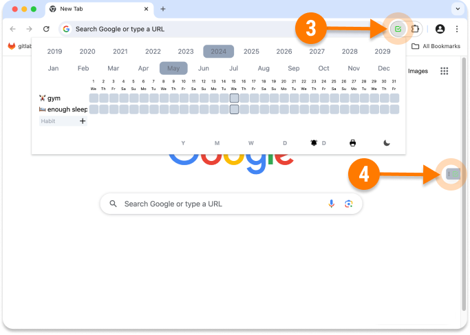 open habit tracker chrome extension